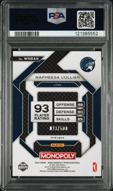 2024 Panini Prizm Monopoly WNBA Napheesa Collier Gold Millionaire Shimmer PSA 10